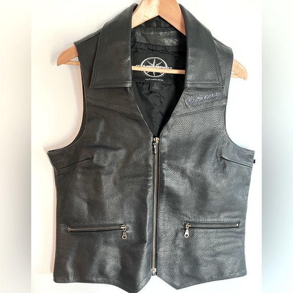 YAMAHA STAR leather motorcycle vest (Never worn!) - Picture 1 of 12